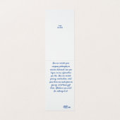 De Visite Carte d'affichage à oreille marine et gris (Intérieur déplié)