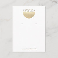 Carte d'affichage à oreille minimaliste