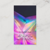 De Visite Carte d'affichage à oreille noire du logo holograp (Dos)