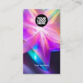 De Visite Carte d'affichage à oreille noire du logo holograp (Devant)