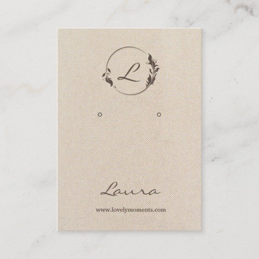 De Visite Carte d'affichage à oreille non blanche (Devant)