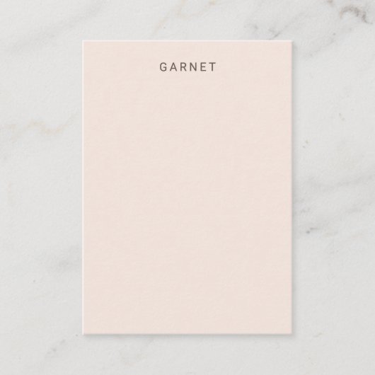 De Visite Carte d'affichage à oreille rose pâle (Devant)