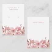 De Visite Carte d'affichage à oreille rose vif chic (Devant / Derrière)