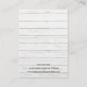 De Visite Carte d'affichage à oreille rustique | Aquarelle B (Dos)