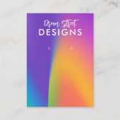 De Visite Carte d'affichage à oreille violette (Devant)