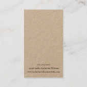 De Visite Carte d'affichage à trois oreilles | Floral Fleur (Dos)