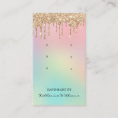 De Visite Carte d'affichage à trois oreilles | Parties scint (Devant)