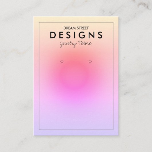 De Visite Carte d'affichage Abstraite à tendance rose (Devant)