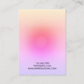 De Visite Carte d'affichage Abstraite à tendance rose (Dos)
