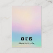 De Visite Carte d'affichage Arc-en-ciel (Dos)