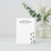 De Visite Carte d'affichage Argent Parties scintillant oreil (Debout devant)