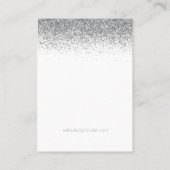 De Visite Carte d'affichage Argent Parties scintillant Spark (Dos)