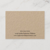 De Visite Carte d'affichage Barrette pour Clip à cheveux | F (Dos)