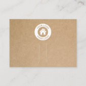 De Visite Carte d'affichage Barrette simple en papier Kraft (Devant)