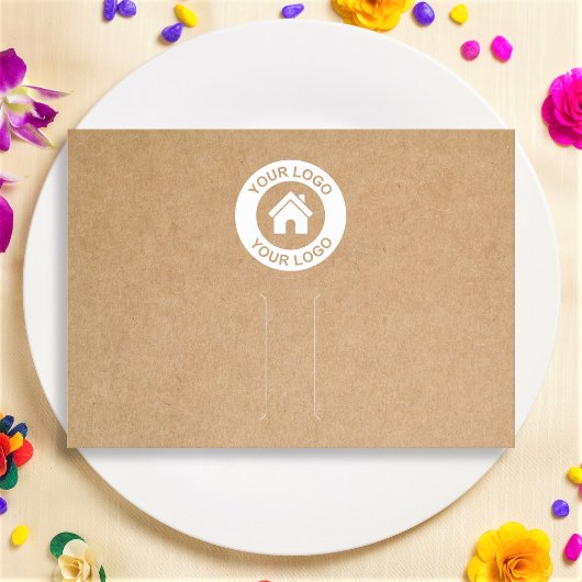 De Visite Carte d'affichage Barrette simple en papier Kraft