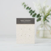 DE VISITE CARTE D'AFFICHAGE BLANC GRAY TERRAZZO 2 STUD EARRI (Debout devant)