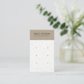 DE VISITE CARTE D'AFFICHAGE BLANCHE KRAFT TERRAZZO 3 STUD EA (Debout devant)