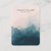 De Visite Carte d'affichage Blush et Navy Ombre Jewelry (Devant)