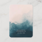 De Visite Carte d'affichage Blush et Navy Ombre Jewelry (Dos)