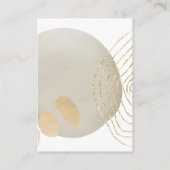 De Visite Carte d'affichage Boho Chic Abstrait Boucles (Dos)