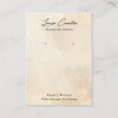 De Visite Carte d'affichage Boho Rustique Beige Personnalisé (Devant)