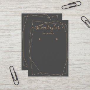 De Visite Carte d'affichage Calligraphie Gold Frame