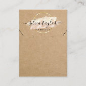 De Visite Carte d'affichage Calligraphy Earring Collier (Devant)