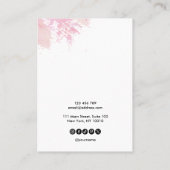 De Visite Carte d'affichage Calligraphy Earring Collier (Dos)