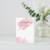 De Visite Carte d'affichage Calligraphy Earring Collier (Debout devant)