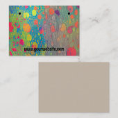 De Visite Carte d'affichage Cercles colorés Abstraits (Devant / Derrière)