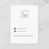 DE VISITE CARTE D'AFFICHAGE CHIC BLANC GRAY TERRAZZO (Dos)