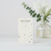 DE VISITE CARTE D'AFFICHAGE CHIC BLANC GRAY TERRAZZO (Debout devant)