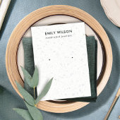 DE VISITE CARTE D'AFFICHAGE CHIC BLANC GRAY TERRAZZO STUD EA