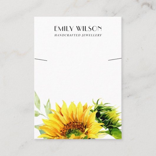 DE VISITE CARTE D'AFFICHAGE CHIC SUNFLOWER FALL NECKLACE BRA (Devant)