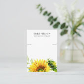 DE VISITE CARTE D'AFFICHAGE CHIC SUNFLOWER FALL NECKLACE BRA (Debout devant)