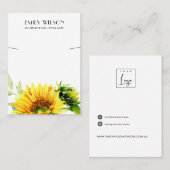DE VISITE CARTE D'AFFICHAGE CHIC SUNFLOWER FALL NECKLACE BRA (Devant / Derrière)