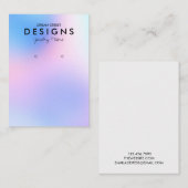 De Visite Carte d'affichage colorée Holographique tendance (Devant / Derrière)