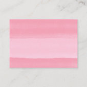 De Visite Carte d'affichage Conch Pink Stripes (Dos)