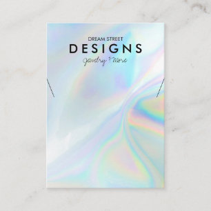 De Visite Carte d'affichage couleur holographique tendance c