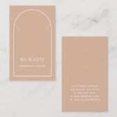 De Visite Carte d'affichage couleur rouge arc rose pour affa (Devant / Derrière)