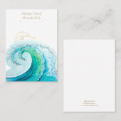 De Visite Carte d'affichage des bijoux inspirée des océans (Devant / Derrière)