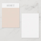 De Visite Carte d'affichage des broches Barrette (Devant / Derrière)