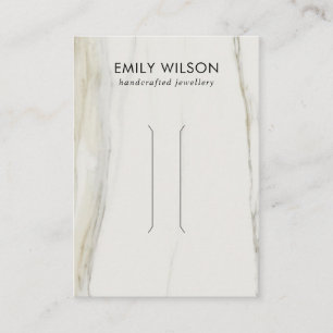 DE VISITE CARTE D'AFFICHAGE DES CHEVEUX EN MARBRE CALACATTA