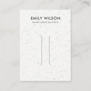 DE VISITE CARTE D'AFFICHAGE DES CHEVEUX EN TERRAZZO GRAY BLA