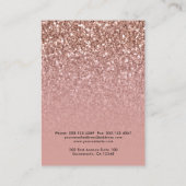 De Visite Carte d'affichage du bracelet Rose Gold Logo (Dos)