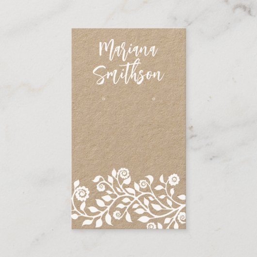 De Visite Carte d'affichage du code QR personnalisé Élégant  (Devant)