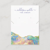 De Visite Carte d'affichage du collier en pierre arc-en-ciel (Devant)