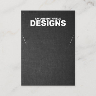 De Visite Carte d'affichage du collier en tissu noir