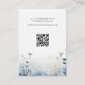 De Visite Carte d'affichage du collier Fleurs sauvages d'aqu (Dos)