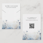 De Visite Carte d'affichage du collier Fleurs sauvages d'aqu (Devant / Derrière)